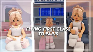 Flying First Class To Paris ✈️| Berry Avenue roleplay | w/voices