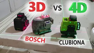 4D Зеленый Лазерный уровень с AliExpress. ОБЗОР/СРАВНЕНИЕ - Clubiona IE16 против Bosch GLL 3-80