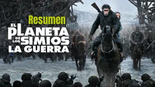 Resumen El planeta de los simios, La guerra | Luego de que los simios sufren pérdidas inimaginables.