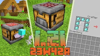 Minecraft 1.21: [Snapshot 23w42a] Co Nowego? AUTO CRAFTING! REWOLUCYJNY CRAFTER!