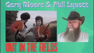 Gary Moore Ft. Phil Lynott - Out In The Fields (1985) reaction commentary - Hard Rock