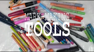 Mark-Making Tools for your Mixed Media Paintings | Betty Franks