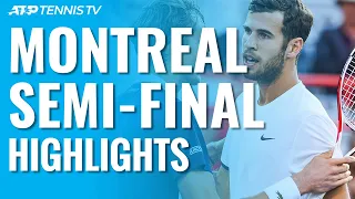 Medvedev Overcomes Khachanov; Monfils Injury Sets Nadal Final | Montréal 2019 Semi-Final Highlights