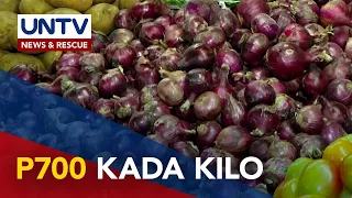 Presyo ng sibuyas sa ilang pamilihan, sumampa na sa P700 kada kilo