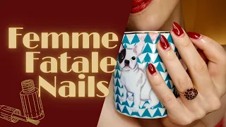 Vintage Manicure for Classic Femme Fatale Red Nails