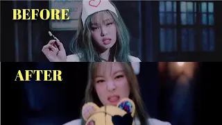 BLACKPINK 'Lovesick Girls' Jennie Nurse Scene Before & After Deleted Scene