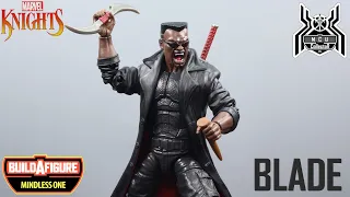 Marvel Legends BLADE Vampire Hunter Marvel Knights Wave Mindless One BAF Comic Figure Review