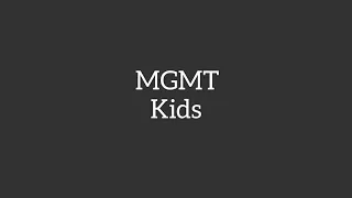 MGMT - Kids Instrumental (slowed down)