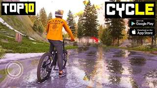 Top 10 Most Realistic CYCLE Driving Games For Android | Cycle Stunt Games Android