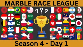 Marble Race League Season 4 Day 1 - Marble Race in Algodoo