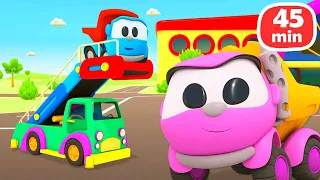 Eğitici çizgi film Türkçe! Küçük kamyon Leo ve Pembe araba Lea ile bebek videoları! Büyük derleme!