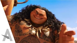 Moana - Maui/ The Rock - FUNNY SCENES - MOANA I Disney Animation (HD)