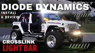 Jeep JL - Diode Dynamics CrossLink SS5 Windshield Lightbar Kit.