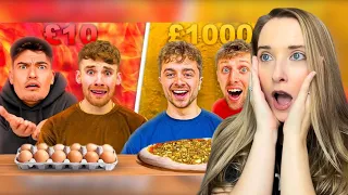 REACTING TO £10 vs. £1,000 Takeaway (IRL Edition)