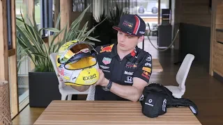 Max Verstappen reveals his special 2019 #AustrianGP #Jumbo helmet