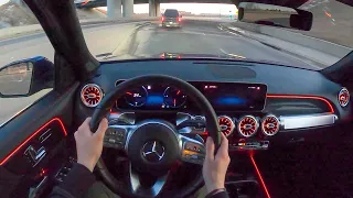 2022 Mercedes-Benz GLB250 - POV Night Drive (Binaural Audio)