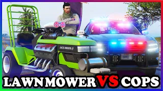 GTA 5 Roleplay - CRAZY LAWN MOWER VS COPS | RedlineRP