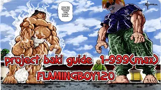 PROJECT BAKI 3 MY LV GUIDE 1 TO 999(MAX)+NEW MAP