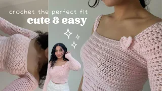 how to ACTUALLY crochet your own top | in-depth tutorial for a flattering & comfortable fit