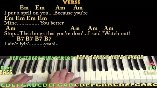 I Put A Spell on You (CCR) Piano Cover Lesson with Chords/Lyrics