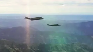 Jet Strike F 117A Fighters Caught on Film.