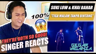 SUKI LOW & KHAI BAHAR - TIGA MALAM TANPA BINTANG | MINGGU 6 | GEGAR VAGANZA 2021 | SINGER REACTION