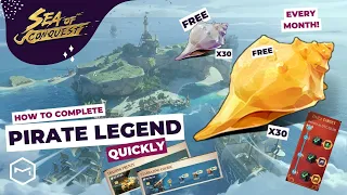Sea of Conquest: Get 30 Hymm and Echo Conch for FREE by Completing [Pirate Legend]