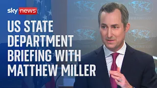 State Department briefing with spokesperson Matthew Miller as US pauses shipment of bombs to Israel