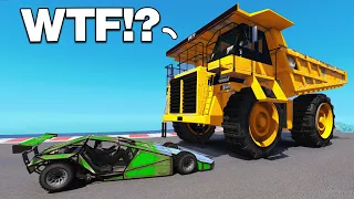 Dump Truck vs Flip Car (GTA 5 Face to Face)