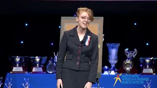 2018 NSDA Informative National Champion - Lily Indie