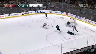 Chris Tierney OT Goal vs. Sharks | 3/7/2020