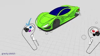Gravity Sketch: Sketching a Sport Car Design in Virtual Reality