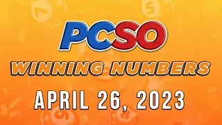 P39M Jackpot Grand Lotto 6/55, 2D, 3D, 4D, and Megalotto 6/45 | April 26, 2023