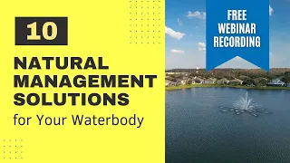 Do You Know These 10 Natural Lake Management Solutions? | FREE WEBINAR