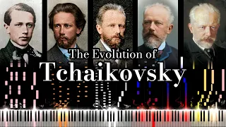 The Evolution of Tchaikovsky's Music (From 14 to 53 Years Old)