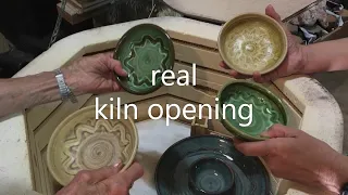 the girls FIRST REAL KILN OPENING (446 potters journal)