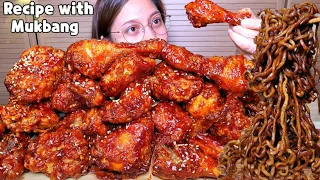 SPICY FRIED CHICKEN + BLACK BEAN NOODLES | Chef Obang