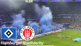 Hamburger SV vs. FC St. Pauli | Choreos, Pyroshows, packendes Stadtderby mit knappem HSV Sieg