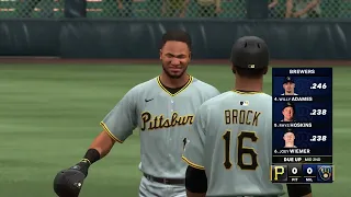 MLB The Show 24 Gameplay: Pittsburgh Pirates vs Milwaukee Brewers - (PS5) [4K60FPS]