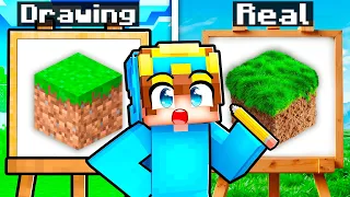 Minecraft SPEED DRAW: Realistic Edition!