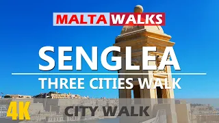 [4K] MALTA - SENGLEA - Three Cities