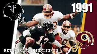 1991: Atlanta Falcons vs Washington Redskins Remastered NFL Highlights