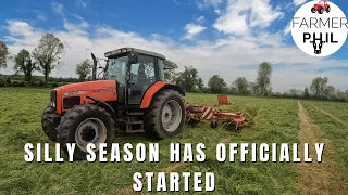 A MORNING OF MADNESS | MF 6270 & TEDDER IN ACTION + SILAGE PREP!