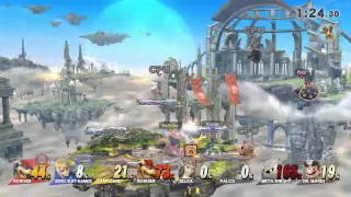 Super Smash Bros. for Wii U: 8 Player Smash Test Randoms 4/5 (No Commentary) - Flare Blitz