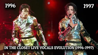 Michael Jackson | In The Closet Live Vocals Evolution [HWT] (1996-1997)