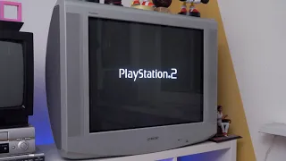 Playstation 2 Startup on Sony Trinitron CRT - Gamingsetup