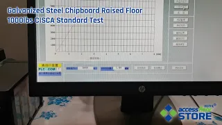 Huiya Galvanized Steel Chipboard Raised Floor 1000lbs CISCA Load Test | AccessFloorStore.Com