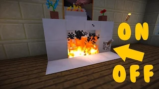 Minecraft: How to Make a Redstone Fireplace