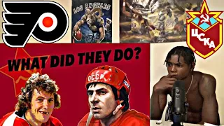 THE FLYERS RED ARMY GAME THE ROUGHEST MOST BIZARRE GAME EVER! | HOCKEY REACTION VIDEO