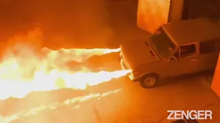Hot Rod: Car Fan Builds A Flame Throwing Lada